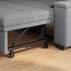 Bealife AR27 Schlafsofa, 3-in-1 Multifunktionssessel mit Liegefunktion & Kissen