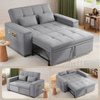 Bealife AR27 Schlafsofa, 3-in-1 Multifunktionssessel mit Liegefunktion & Kissen