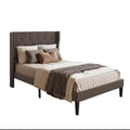 Bealife AF15 Komfort Einzelbett 120x200 cm, Polsterbett mit Wingback-Kopfteil und stabilem Lattenrost