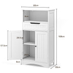 Bealife AP11 Multifunktionsschrank mit Schubladen, Doppeltüren &offenem Fach für Küche, Schlafzimmer und Wohnzimmer