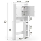 Bealife AP20 Badezimmerschrank, Mehrzweck Hochschrank mit kombinierter Aufbewahrung | 82×20×179 cm