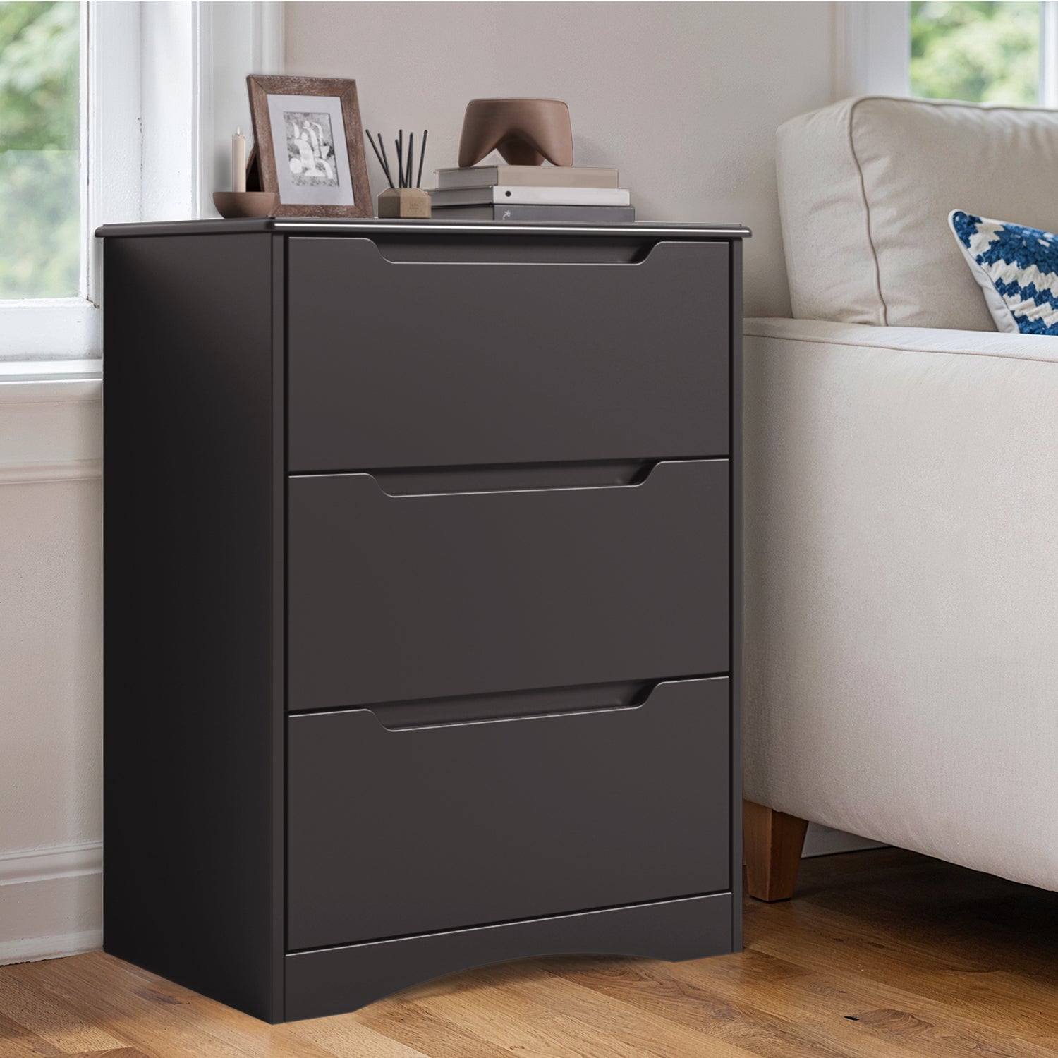 Bealife AP21 Kommode mit 3 Schubladen für Schlafzimmer, Badezimmer und Eingangsbereich