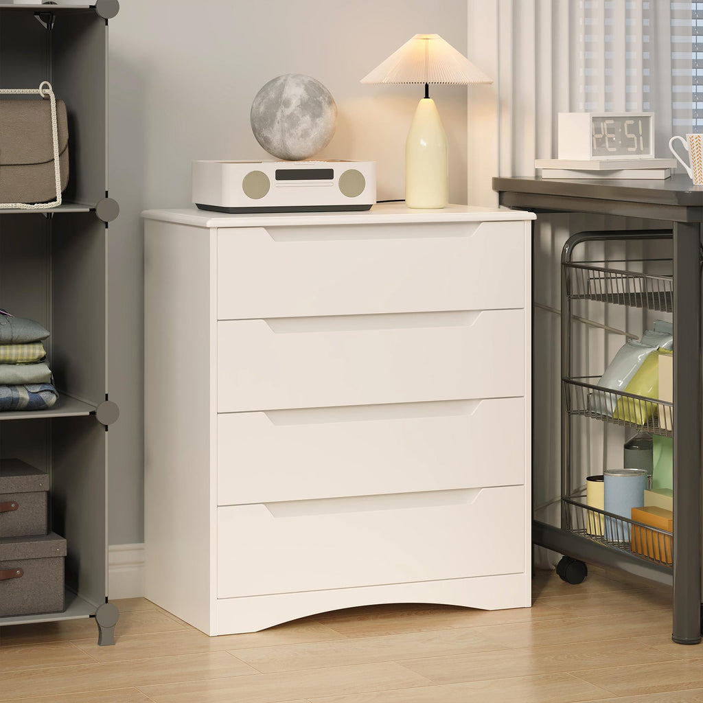 Bealife AP22 Kommode mit 4 Schubladen und erhöhter Sockel, Wasserdichter für Schlafzimmer, Badezimmer und Eingangsbereich