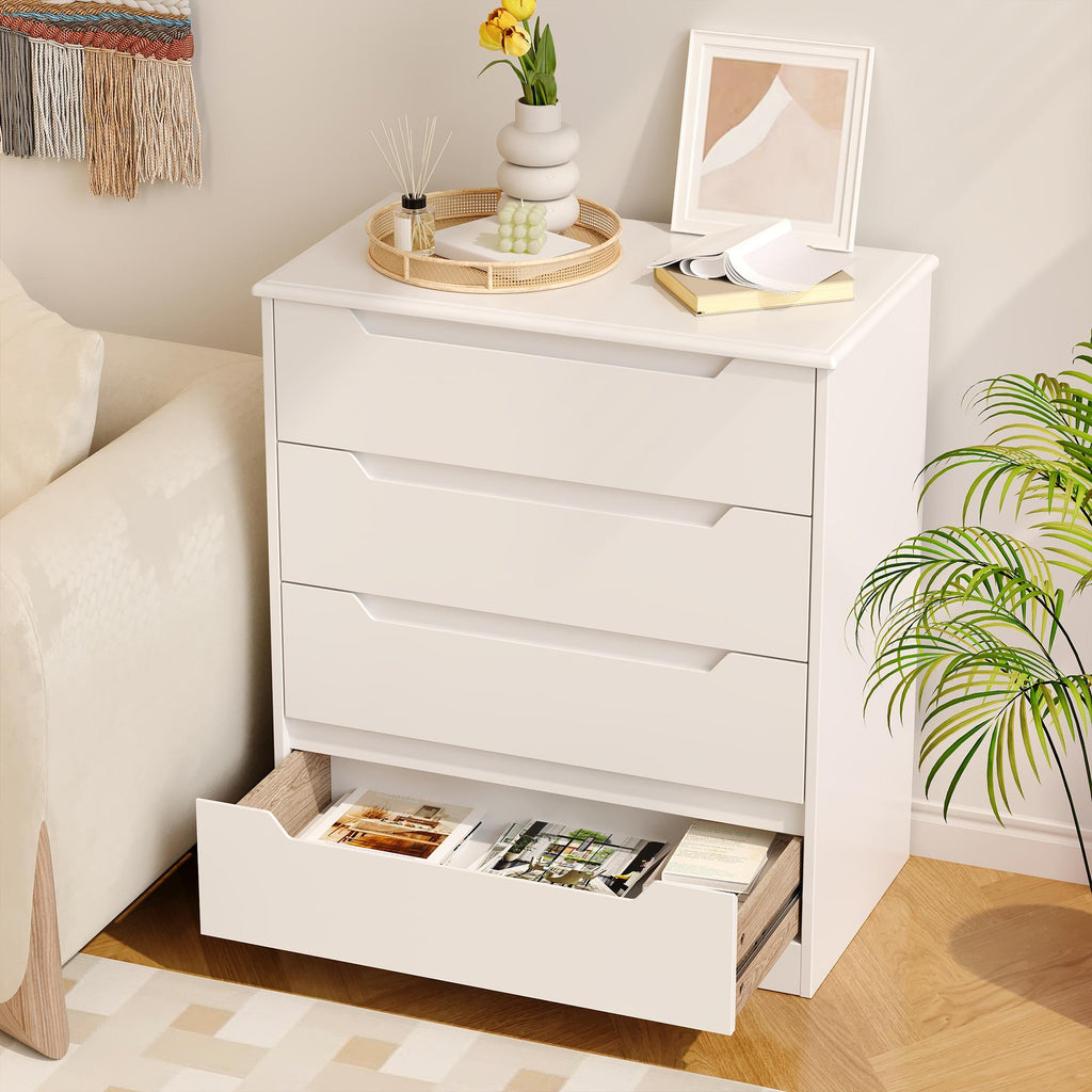 Bealife AP22 Kommode mit 4 Schubladen und erhöhter Sockel, Wasserdichter für Schlafzimmer, Badezimmer und Eingangsbereich