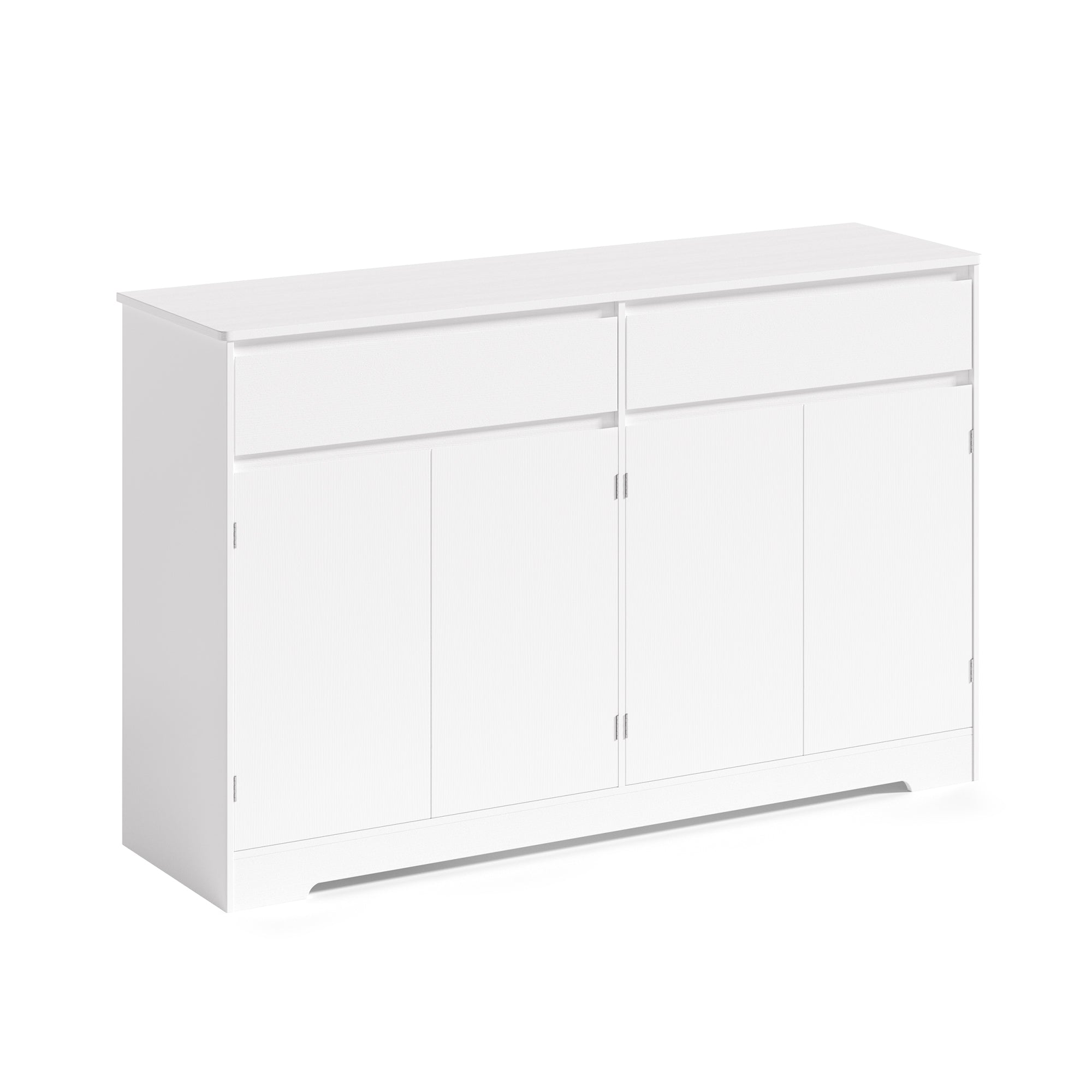 Bealife AP55 Küchenbuffet mit 2 Schubladen & 4 Türen, 140×40×89 cm, Retro-Stil Sideboards mit Kippsicherung