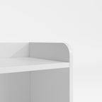 Bealife AP81 Kinder Spielzeugschrank für Spielzeug und Bücher, mit offenen Fächern und ausziehbare Schubladen mit Rollen