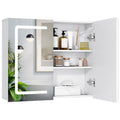 Bealife AP84 LED Spiegelschrank mit Beleuchtung, 70cm Badezimmer Spiegel Schränke mit 3 Lichtfarben & Dimmfunktion