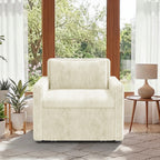 Bealife AR14 Schlafsofa mit Schlafunktion, 3-in-1 Cord Sofabett mit Konvertierbar Rückenlehnet für kleine Wohnzimmer, Büros und Gästezimmer
