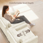 Bealife AR14 Schlafsofa mit Schlafunktion, 3-in-1 Cord Sofabett mit Konvertierbar Rückenlehnet für kleine Wohnzimmer, Büros und Gästezimmer