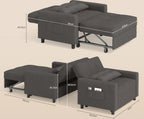Bealife AR22 Ausziehbares Schlafsofa mit Rollen & Kissen - 191×68×44 cm,  3-in-1  konvertierbares Sofabett