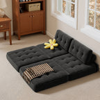 Bealife AR32 3-in-1 Sitzsack faltbar,  Als Modulares Sitzliege Futon Sofa, vielseitig als Sitzsack & Bett nutzbar Für kleine Räum