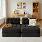Bealife AR32 3-in-1 Sitzsack faltbar,  Als Modulares Sitzliege Futon Sofa, vielseitig als Sitzsack & Bett nutzbar Für kleine Räum