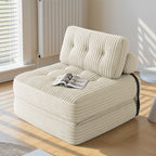 Bealife AR32 3-in-1 Sitzsack faltbar,  Als Modulares Sitzliege Futon Sofa, vielseitig als Sitzsack & Bett nutzbar Für kleine Räum