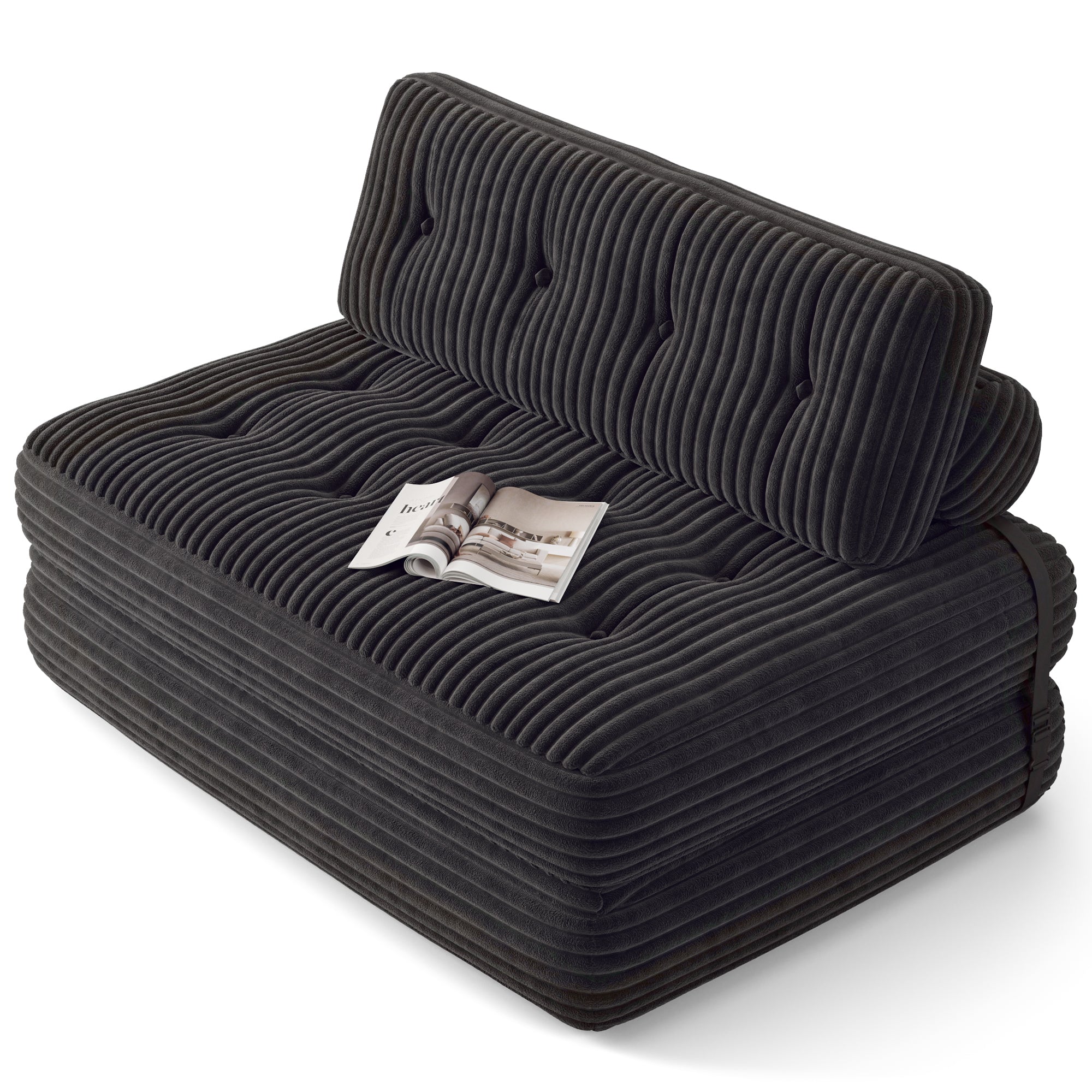 Bealife AR33 3-in-1 faltbarer Sitzsack, 2-Sitzer Sofa, Sessel und Gästebett – Ideal für kleine Räume