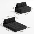 Bealife AR33 3-in-1 faltbarer Sitzsack, 2-Sitzer Sofa, Sessel und Gästebett – Ideal für kleine Räume