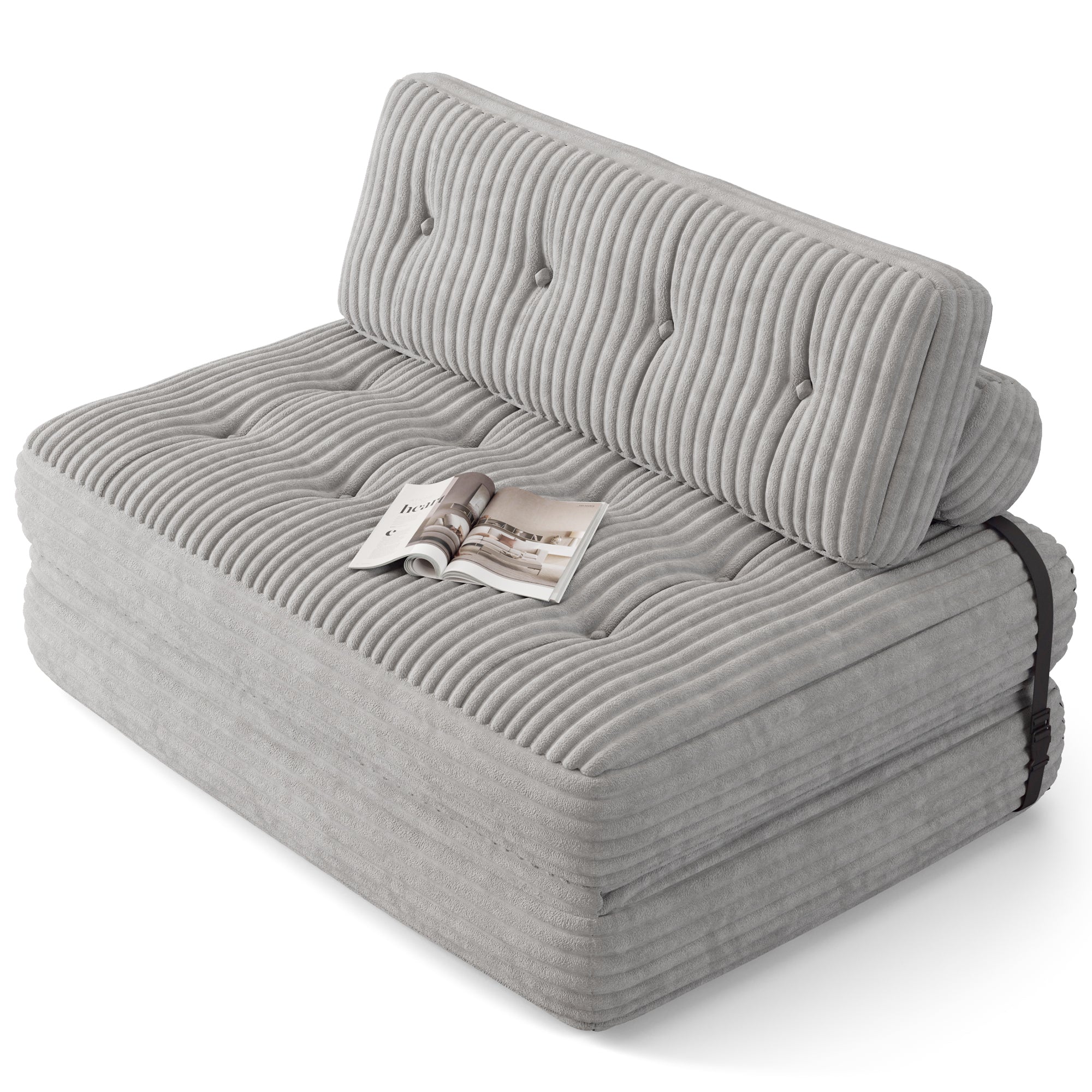 Bealife AR33 3-in-1 faltbarer Sitzsack, 2-Sitzer Sofa, Sessel und Gästebett – Ideal für kleine Räume