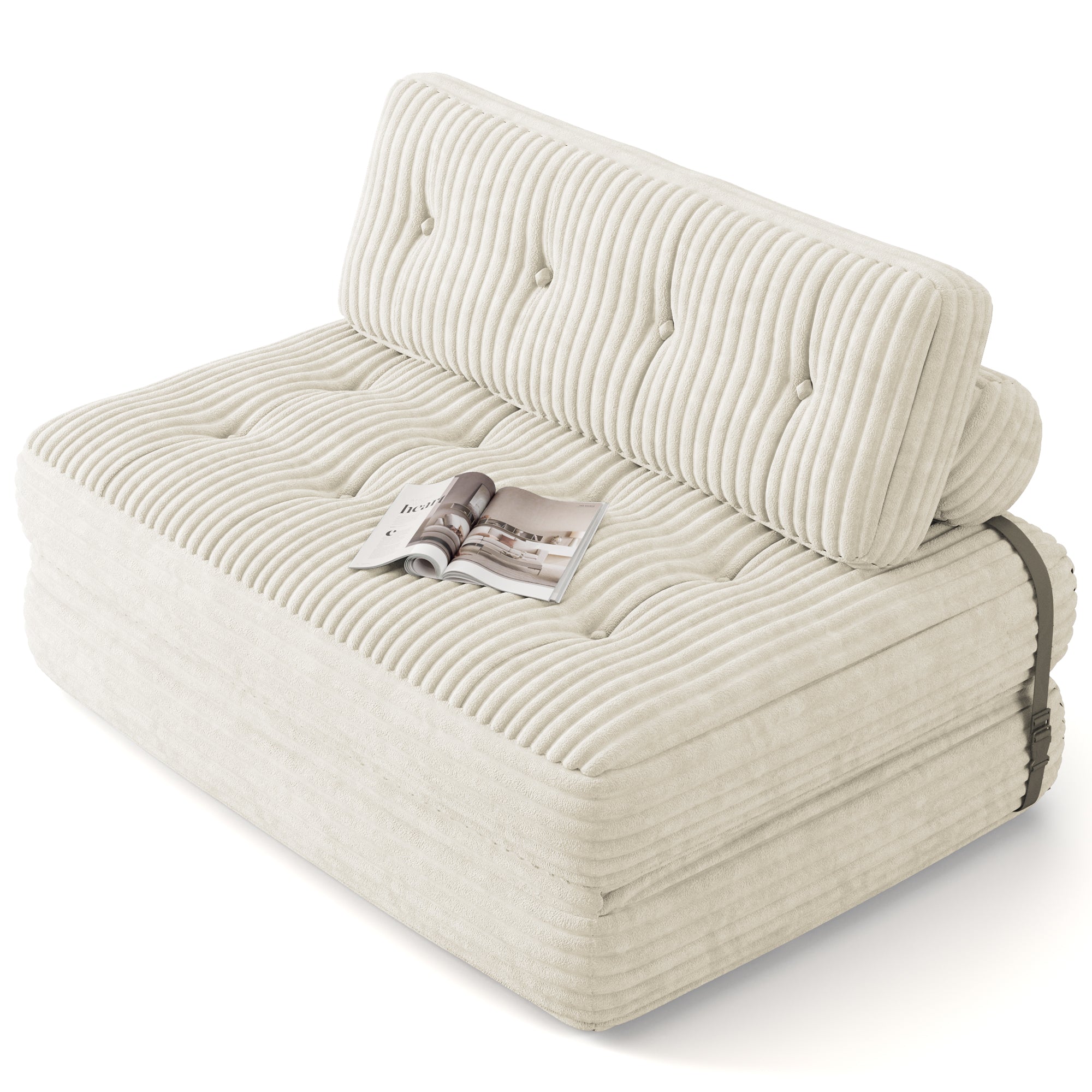 Bealife AR33 3-in-1 faltbarer Sitzsack, 2-Sitzer Sofa, Sessel und Gästebett – Ideal für kleine Räume