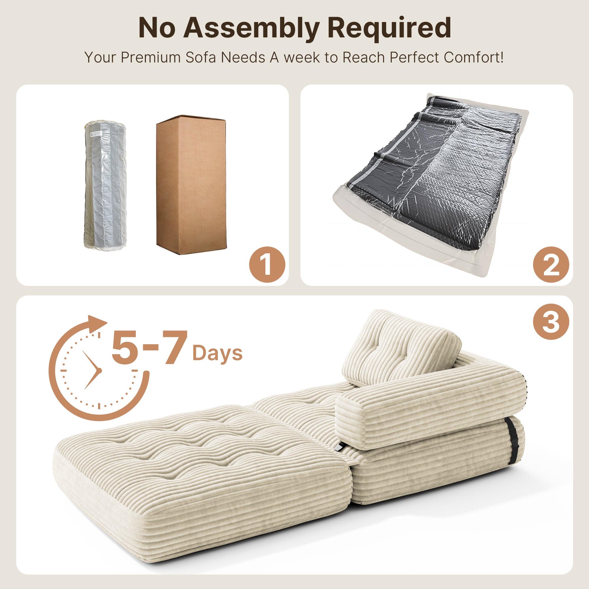 Bealife AR34 3-in-1 faltbares Sofa, Sitzsack und Gästebett. Vielseitig nutzbar, komfortabel und platzsparend – perfekt als faltbares Schlafsofa für kleine Räume, Wohnzimmer und Gästezimmer.