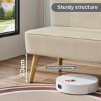 Bealife AR57 2-Sitzer Einzelsofa aus Cord, gepolsterte Sitzbank mit Bodenfreiheit für Wohnzimmer, Arbeitszimmer & Schlafzimmer