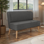 Bealife AR57 2-Sitzer Einzelsofa aus Cord, gepolsterte Sitzbank mit Bodenfreiheit für Wohnzimmer, Arbeitszimmer & Schlafzimmer