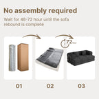 Bealife AR62 Schlafsofa mit Schlaffunktion 160cm Breite, 2-Sitzer Klappsofa Cord-Bezug Für Wohnzimmer & Schlafzimmer