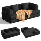 Bealife AR62 Schlafsofa mit Schlaffunktion 200cm Breite, 3-Sitzer Cord Sofa Für Wohnzimmer