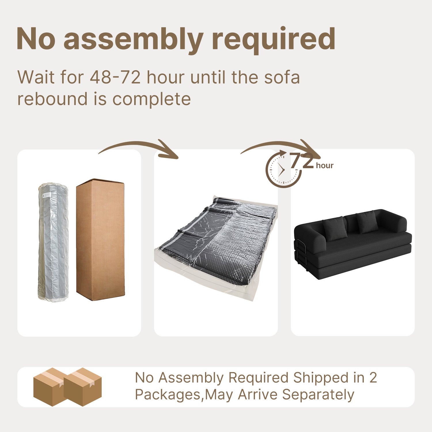 Bealife AR62 Schlafsofa mit Schlaffunktion 200cm Breite, 3-Sitzer Cord Sofa Für Wohnzimmer