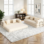 Bealife AR62 Schlafsofa mit Schlaffunktion 200cm Breite, 3-Sitzer Cord Sofa Für Wohnzimmer