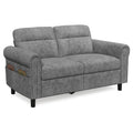 Bealife AR72 2-Sitzer Sofa mit Stauraum, Kompaktes Wildledersofa mit Seitenfach