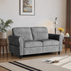 Bealife AR72 2-Sitzer Sofa mit Stauraum, Kompaktes Wildledersofa mit Seitenfach