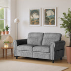 Bealife AR72 2-Sitzer Sofa mit Stauraum, Kompaktes Wildledersofa mit Seitenfach