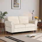Bealife AR72 2-Sitzer Sofa mit Stauraum, Kompaktes Wildledersofa mit Seitenfach