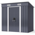 Bealife CC26 Metall Geräteschuppen mit Schloss  – 183×109×182 cm, wetterfest & stabil für Werkzeuge & Geräte