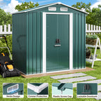 Bealife CC27 Metall Geräteschuppen mit Schloss  – 184×119×186 cm, Wetterfest & Stabil für Werkzeuge & Geräte