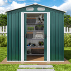 Bealife CC27 Metall Geräteschuppen mit Schloss  – 184×119×186 cm, Wetterfest & Stabil für Werkzeuge & Geräte