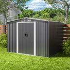 Bealife CC28 Metall Gerätehaus mit Schloss – 247x193x179 cm, multifunktional mit großzügiger Innenfläche, wetterfest & stabil