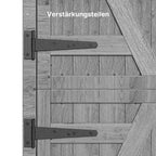 Bealife CC40 Schmaler Holz Geräteschuppen 140×44×162 cm, abschließbar mit abnehmbaren Fachböden und wasserdichtem Dach für Garten & Terrasse