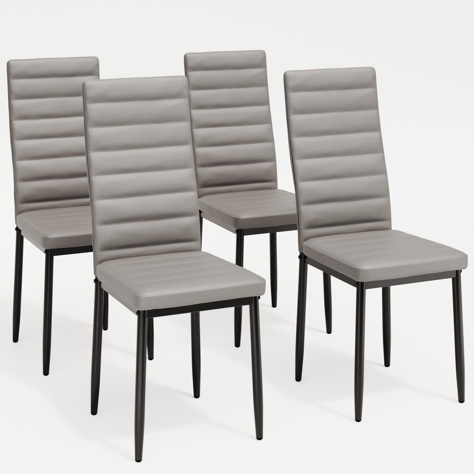 Bealife TB12 Kunstleder Esszimmer Stühle Set 4er oder 6er–  mit hoher Rückenlehne & ergonomischem Design