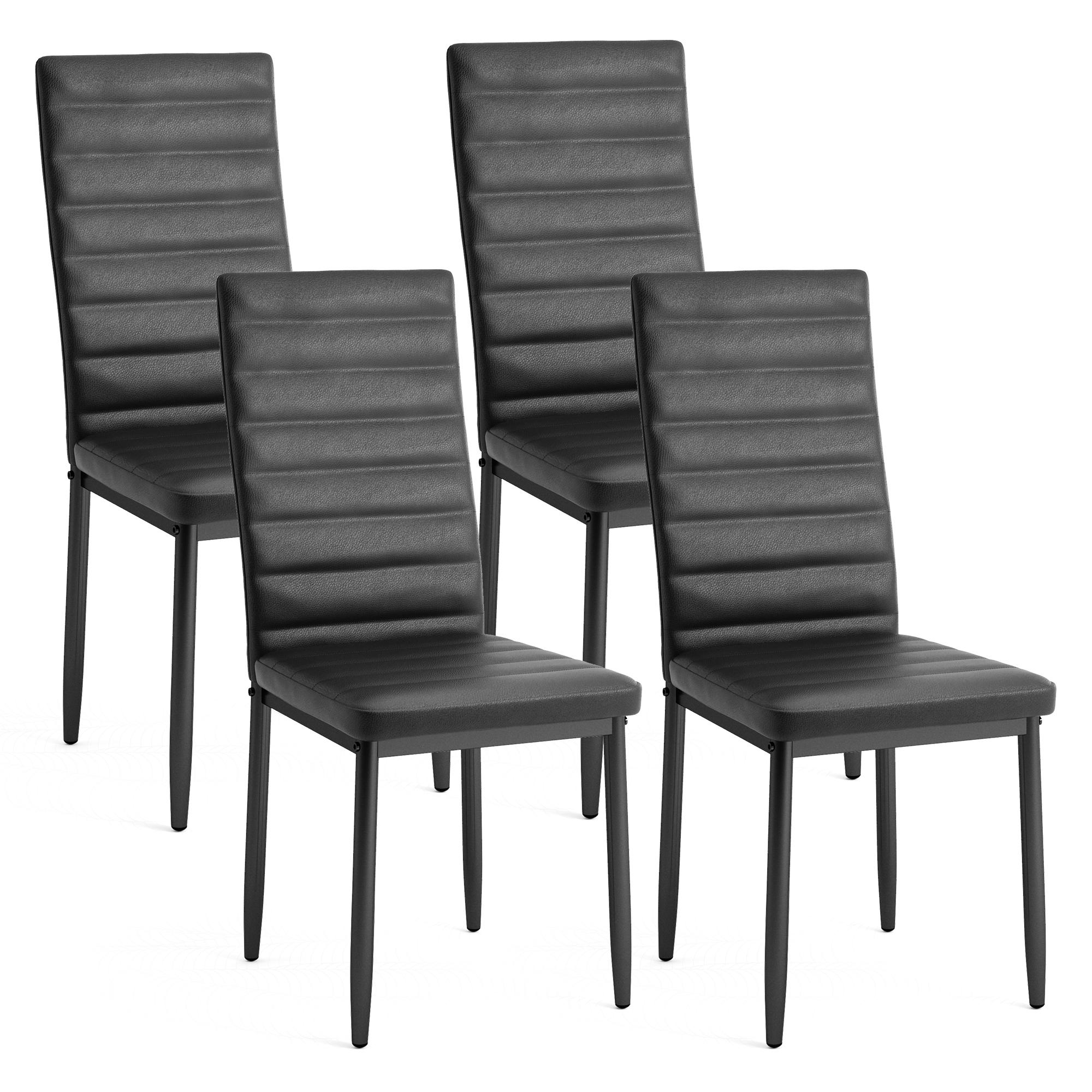 chairs set white 4 pieces