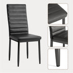 Bealife TB12 Kunstleder Esszimmer Stühle Set 4er oder 6er–  mit hoher Rückenlehne & ergonomischem Design
