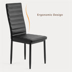 Bealife TB12 Kunstleder Esszimmer Stühle Set 4er oder 6er–  mit hoher Rückenlehne & ergonomischem Design