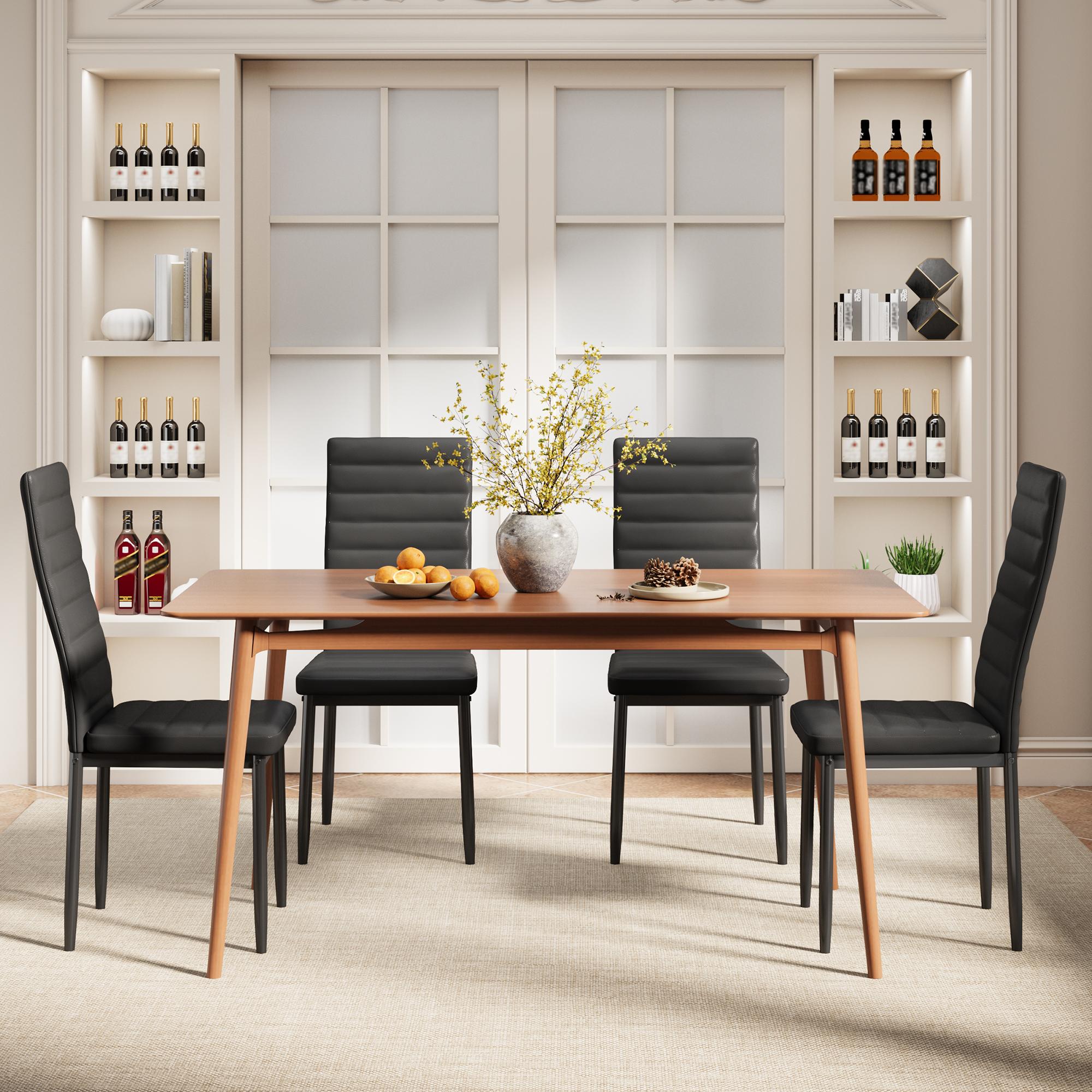 Bealife TB12 Kunstleder Esszimmer Stühle Set 4er oder 6er–  mit hoher Rückenlehne & ergonomischem Design