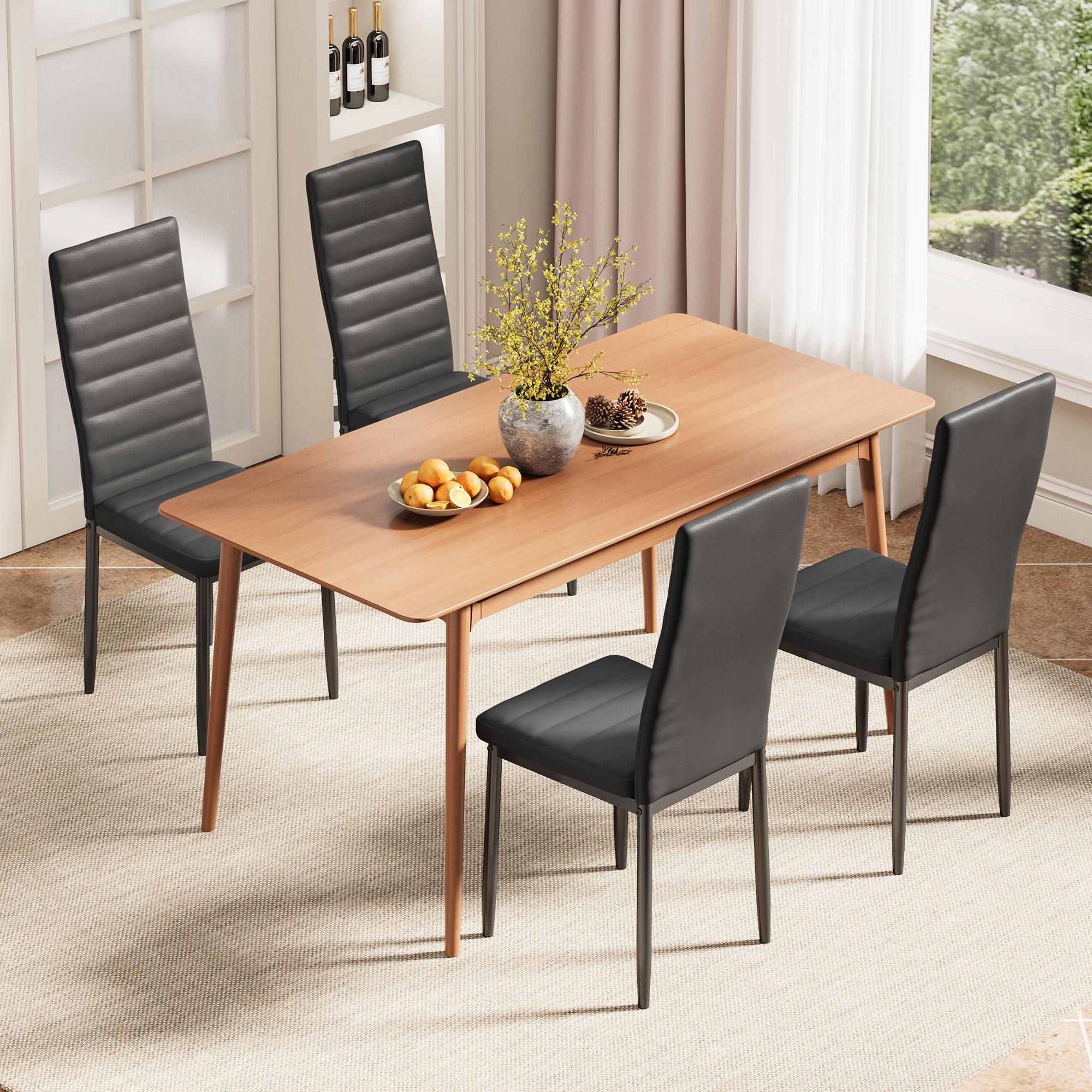 Bealife TB12 Kunstleder Esszimmer Stühle Set 4er oder 6er–  mit hoher Rückenlehne & ergonomischem Design