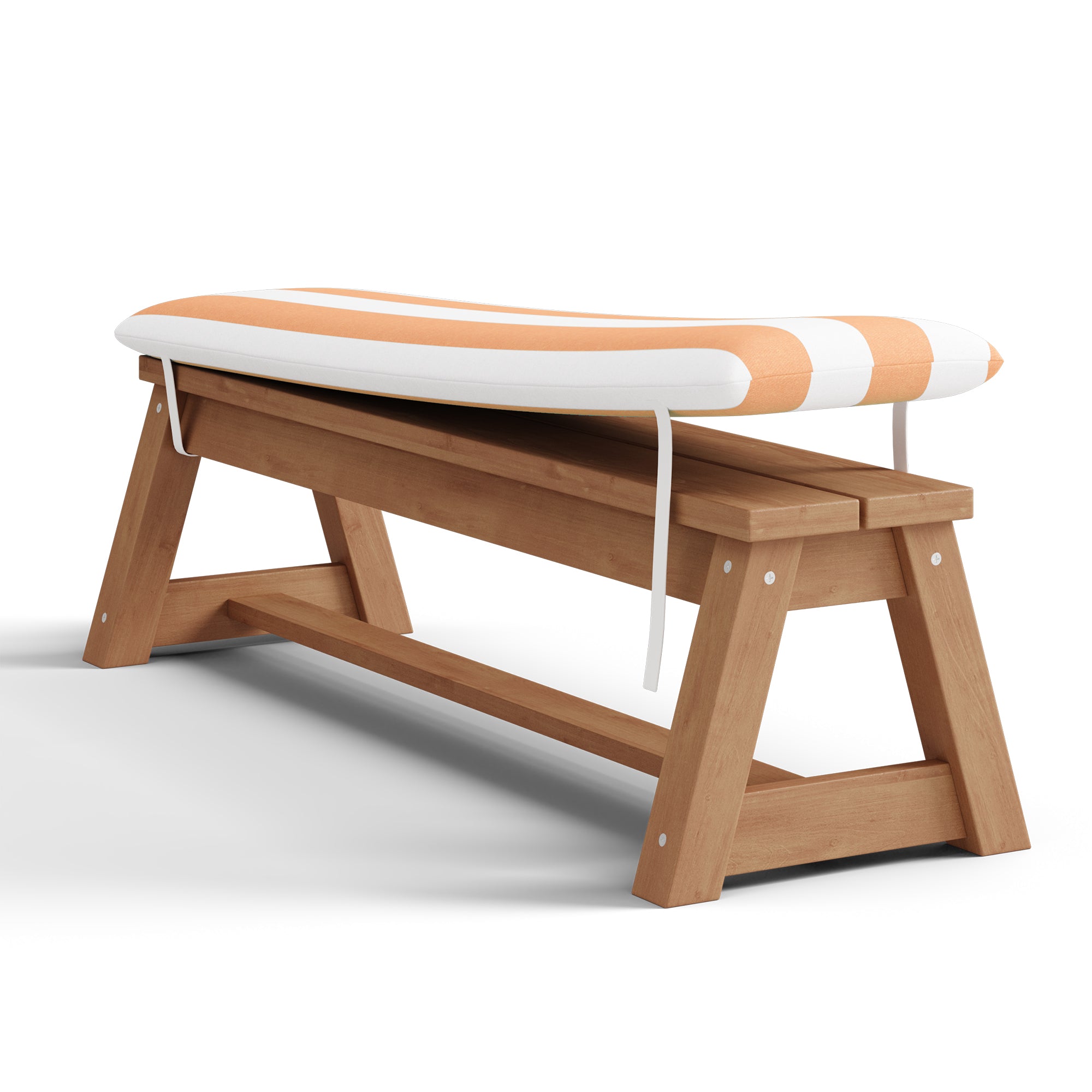 Bealife EB02 Kinder Gartenmöbel-Set 4 tlg., gestreiften Sonnenschirm und 2 Bänken für Terrassen, Balkone und Pools