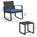 wr210 blau gartenmobel set Größe