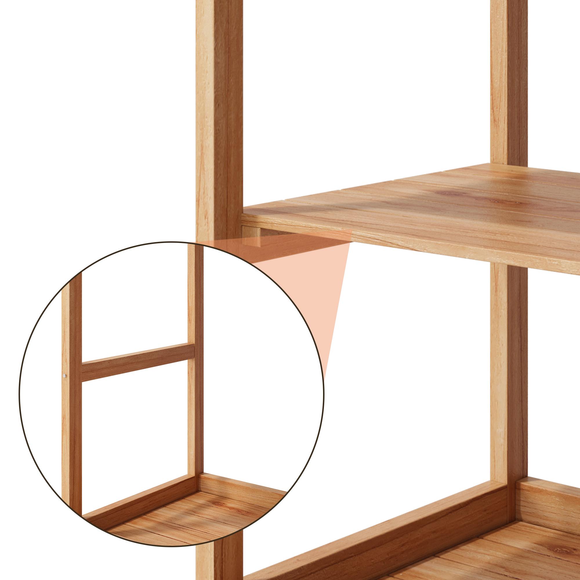 Bealife CC51 Multifunktionaler Gartenschrank mit Haken und Schublade, auch als Pflanztisch und Pflanzenregal verwendbar