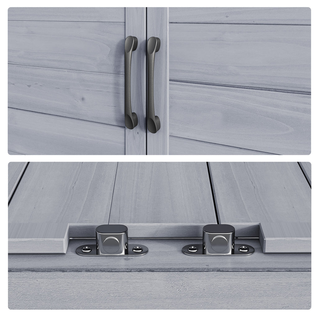 Bealife CC50 Gartenschrank mit Unterschrank, Pflanztisch mit Arbeitsplatte und1 Bewegbarer Einlegeboden