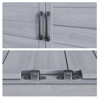 Bealife CC50 Gartenschrank mit Unterschrank, Pflanztisch mit Arbeitsplatte und1 Bewegbarer Einlegeboden