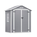 Bealife CC70 Gerätehäuser mit Verbreitertes Dreiecksdach, großem Stauraum Lagerschuppen im Freien, Gartenhaus für Hinterhof, Terrasse, Rasen