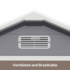 Bealife CC70 Gerätehäuser mit Verbreitertes Dreiecksdach, großem Stauraum Lagerschuppen im Freien, Gartenhaus für Hinterhof, Terrasse, Rasen